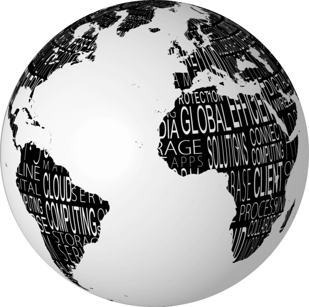 Digital Globe with Global Communication Text Overlay on Transparent Background - Download Free Stock Images Pikwizard.com