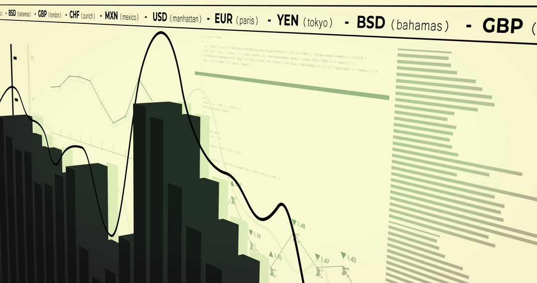 Global Financial Market Trends with Currency Exchange Rates