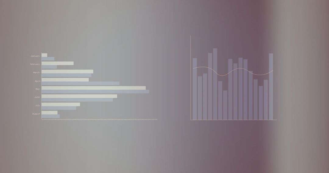 Futuristic Digital Data Display with Interactive Charts