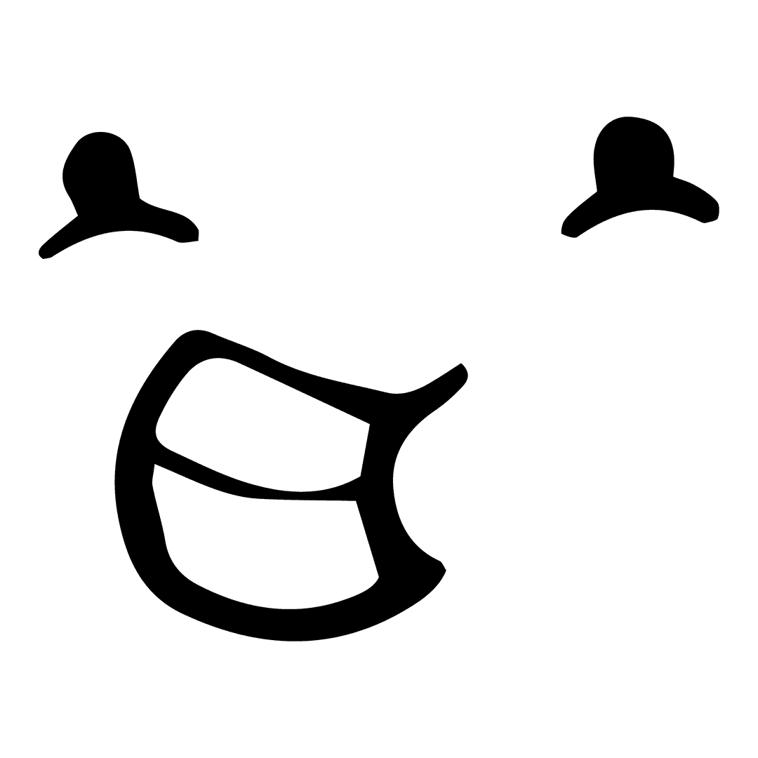 Transparent Angry Face Expression on PNG Illustration