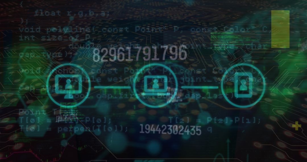 Futuristic Digital Network and Data Interface Concept