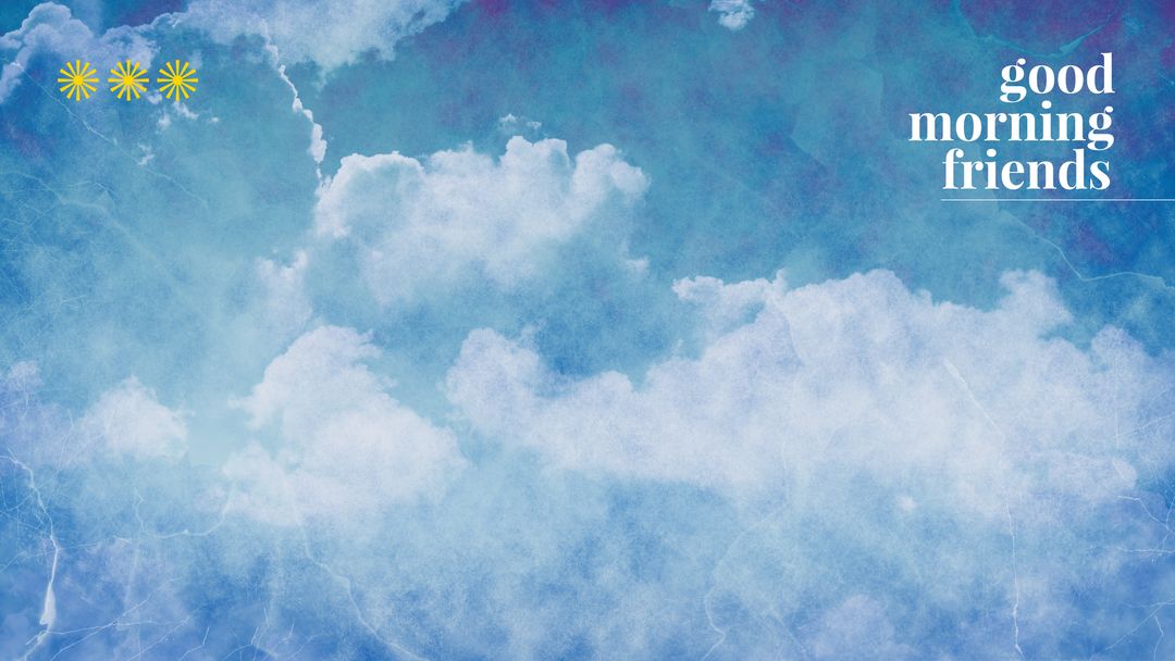 Inspirational Good Morning Sky with Cloud Background