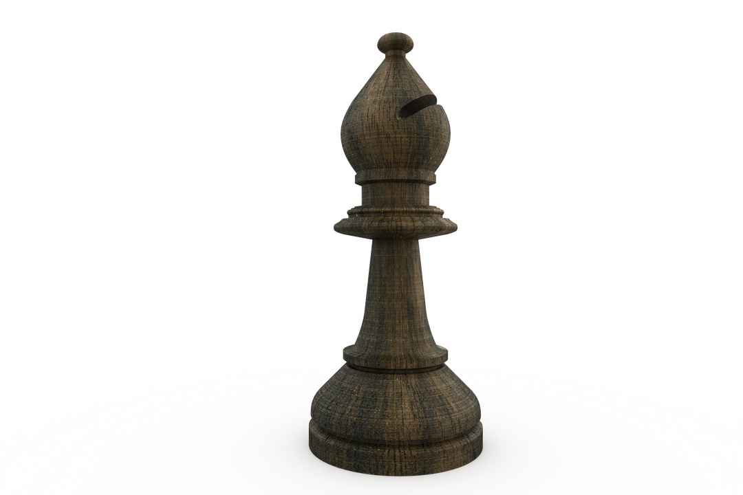 Black Bishop Chess Piece Tranparent Background Strategic Game - Download Free Stock Images Pikwizard.com