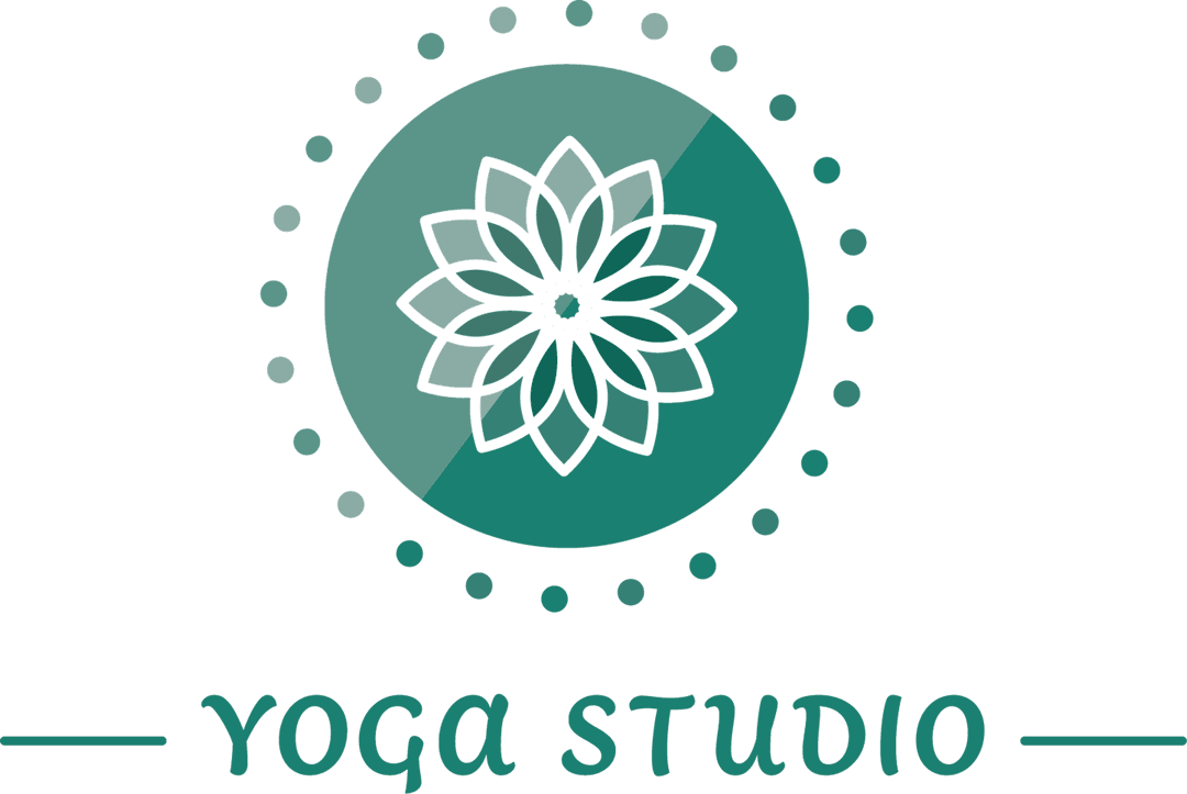 Green Rosette Yoga Studio Logo on Transparent Background
