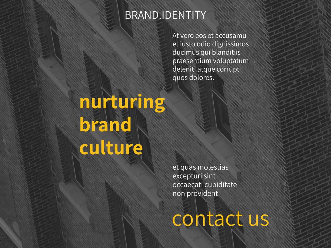 Corporate Brand Identity Promotion on Architectural Background