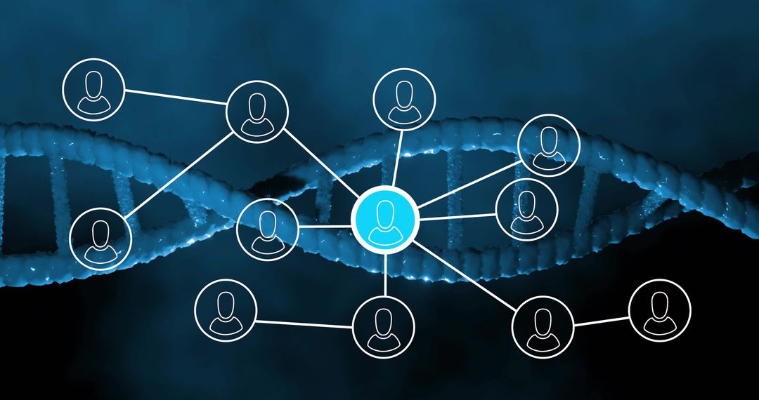 Digital Network with DNA Helix Connection