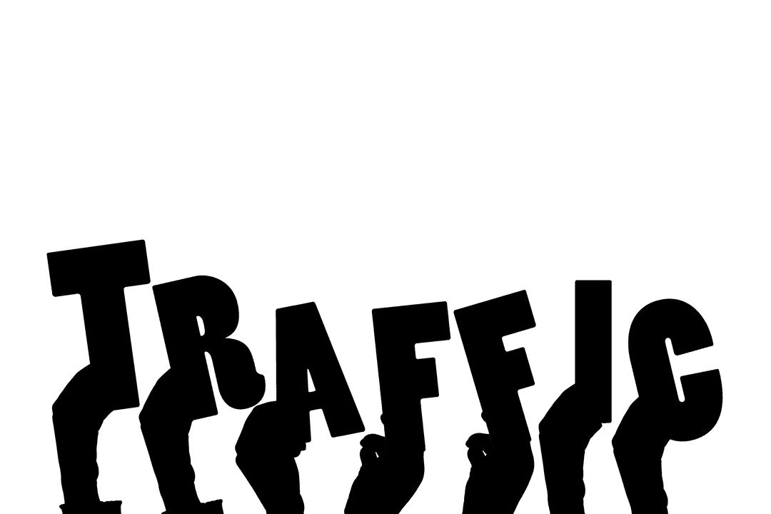 Digital Illustration of Traffic Hands on Transparent Background