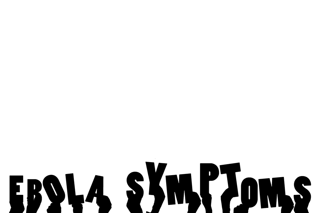 Transparency Depicting Ebola Symptoms on Hands