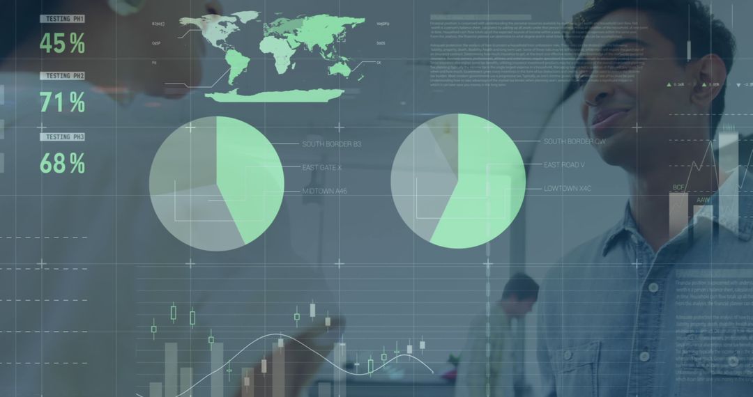 Business Analysis with Data Visualizations and People Discussing - Free Images, Stock Photos and Pictures on Pikwizard.com