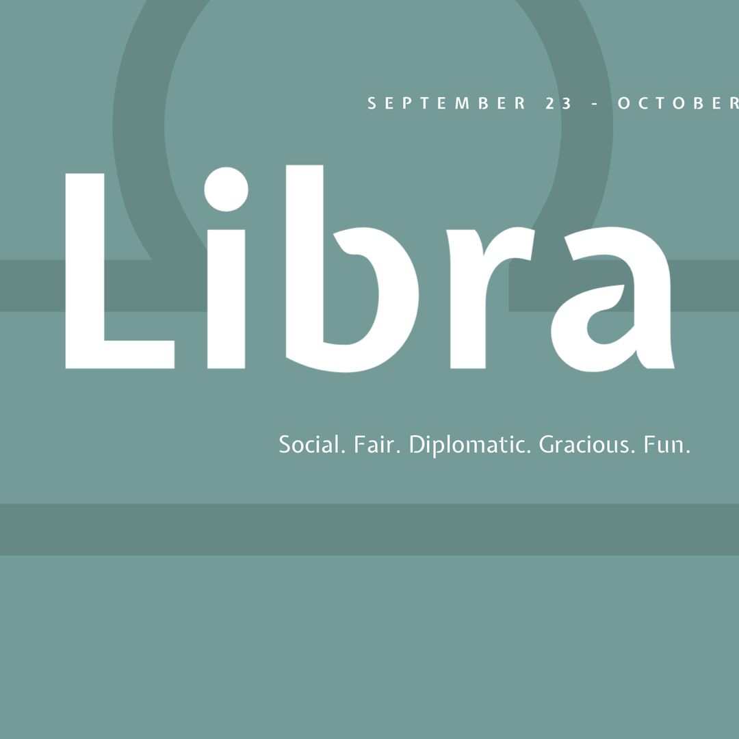 Libra-Themed Design for Birthdays and Events Promoting Harmony and Diplomacy - Download Free Stock Templates Pikwizard.com