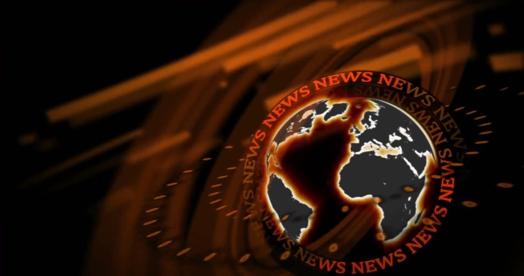 Digital Globe Highlighting News and Technology