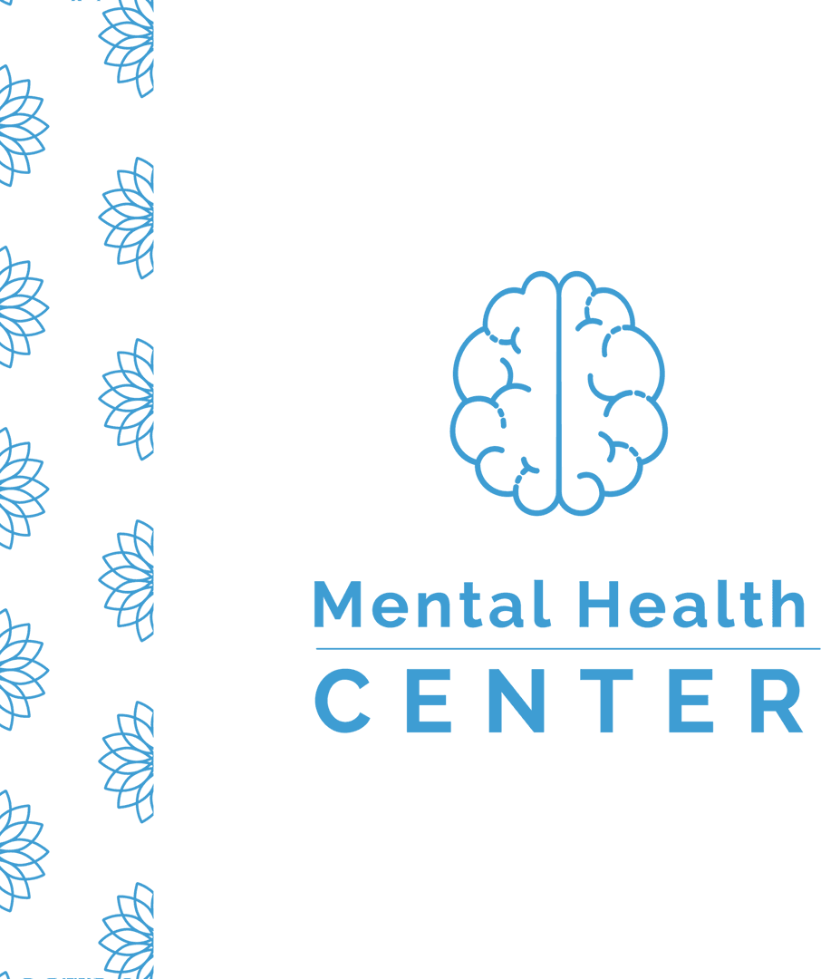 Transparent Brain Logo Mental Health Center Design