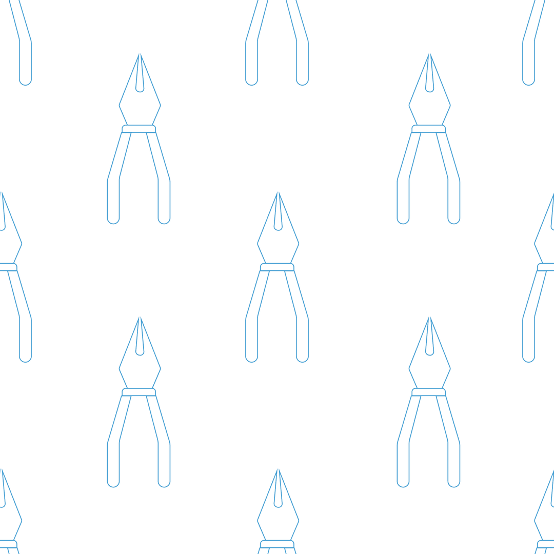 Abstract Blue Tongs Pattern with Transparent Background