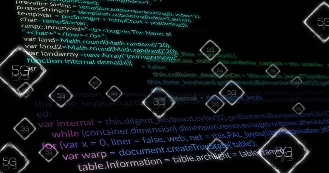 Global Technology Concept with 5G and Data Processing