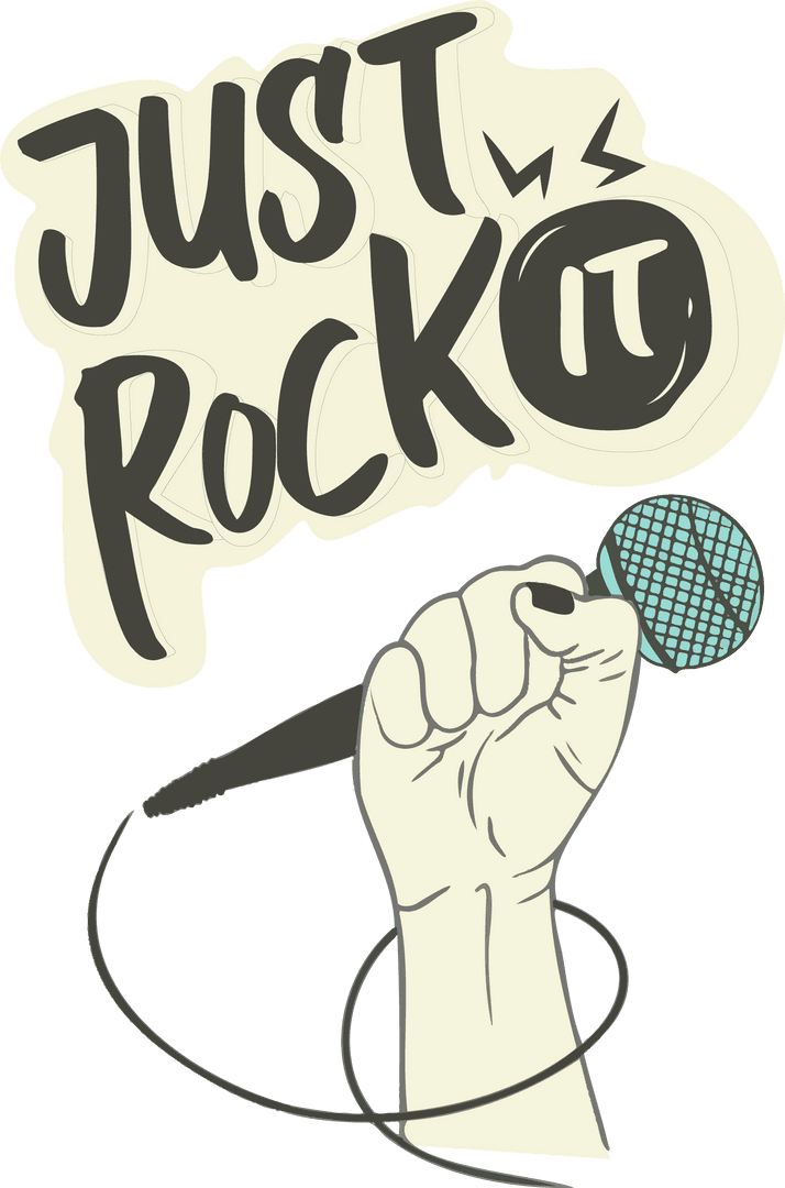Dynamic Raised Fist with Microphone and Text on Transparent Background - Download Free Stock Images Pikwizard.com