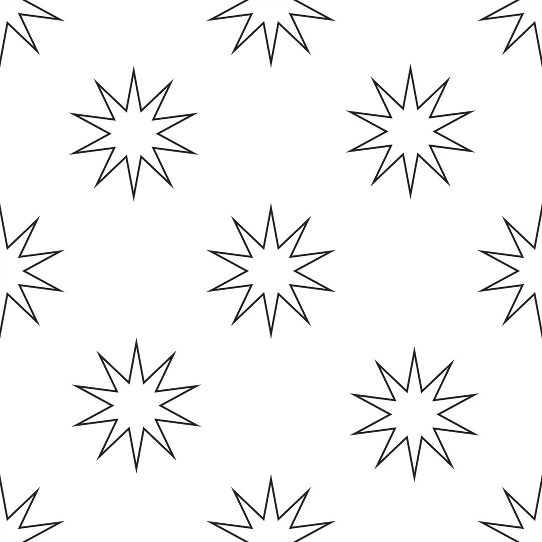 Repeat white star pattern on transparent background design
