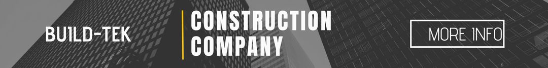 Industrial Construction Company Promotional Banner - Download Free Stock Templates Pikwizard.com