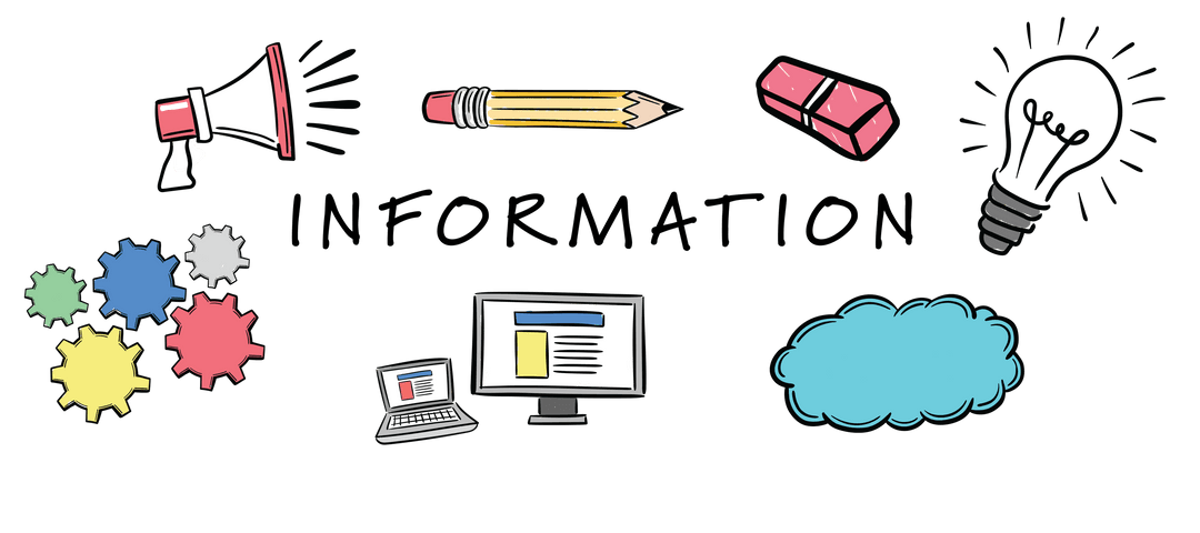 Colorful Symbol Illustration on Transparent Background for Communication Concept