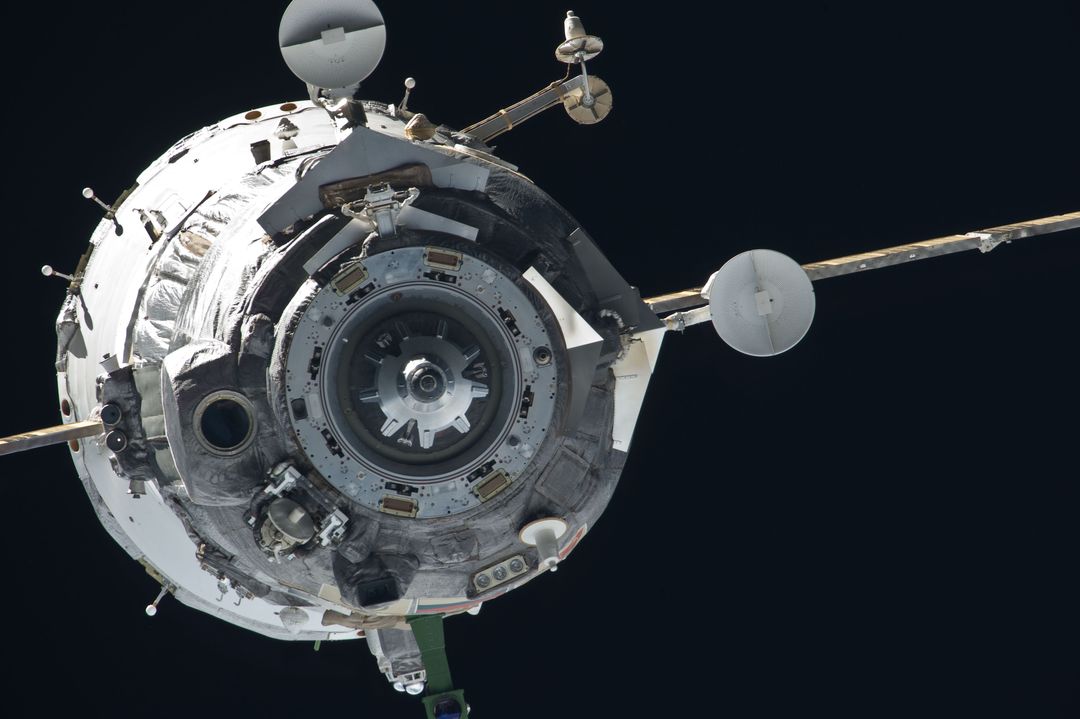 View of the Soyuz TMA-20/25S Departing from the ISS - Free Images, Stock Photos and Pictures on Pikwizard.com