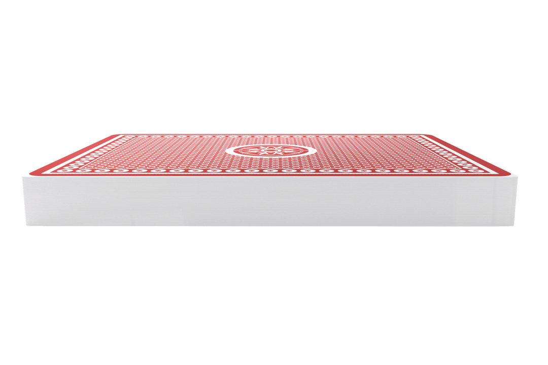 Transparent Playing Cards Stack Display with Uniquely Red Pattern - Download Free Stock Images Pikwizard.com