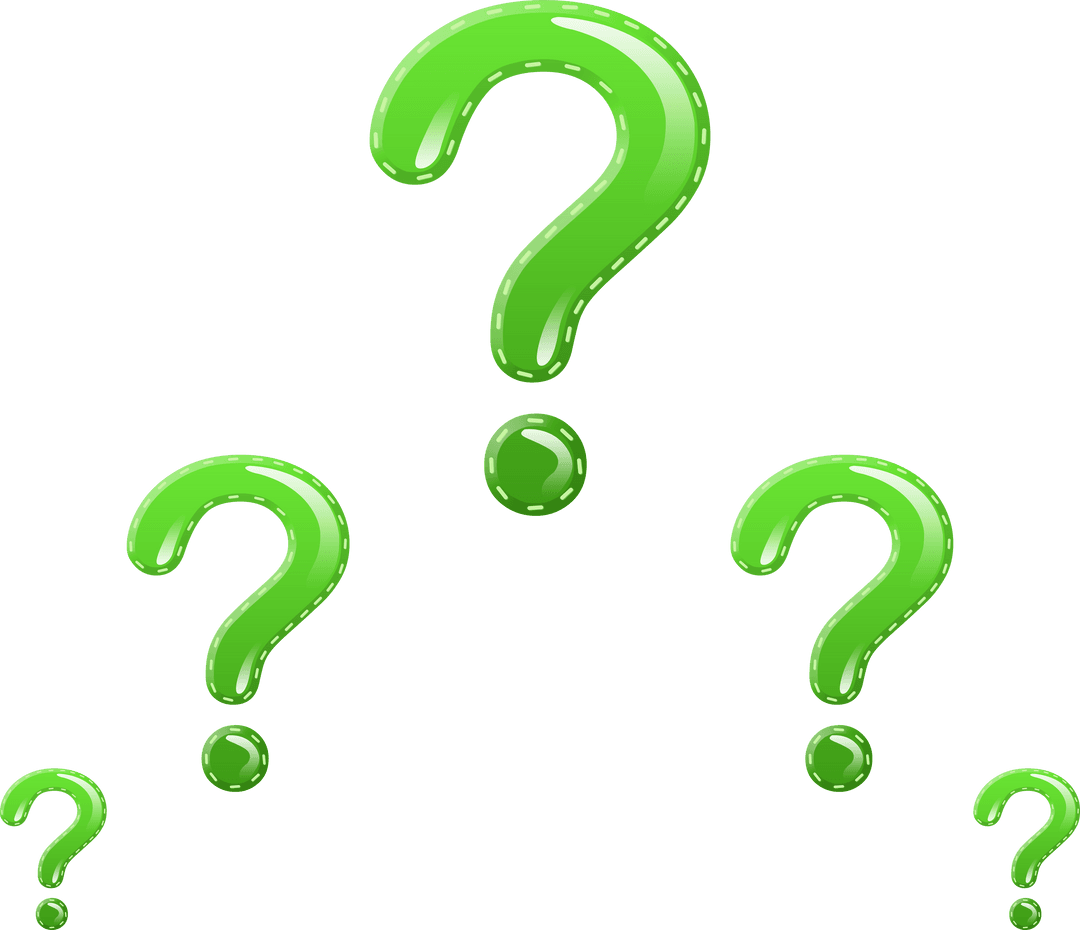 Transparent Green Question Marks Vector Emphasizing Doubt - Download Free Stock Images Pikwizard.com