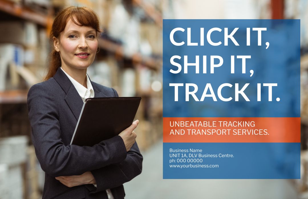 Logistics Professional in Warehouse, Highlighting Efficient Tracking Solutions