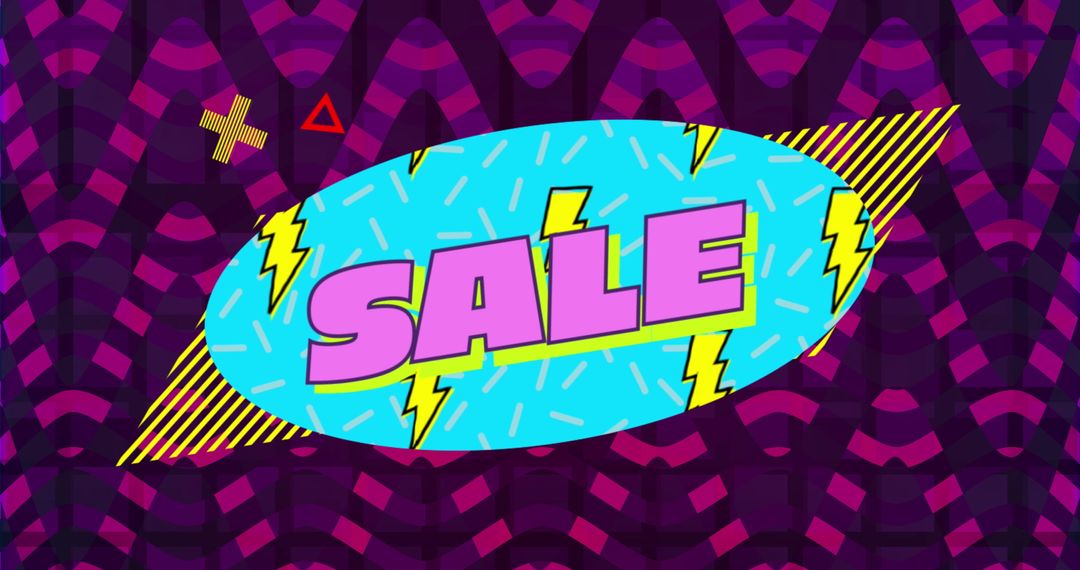 Retro Pop Art Style Sale Banner with Vibrant Colors