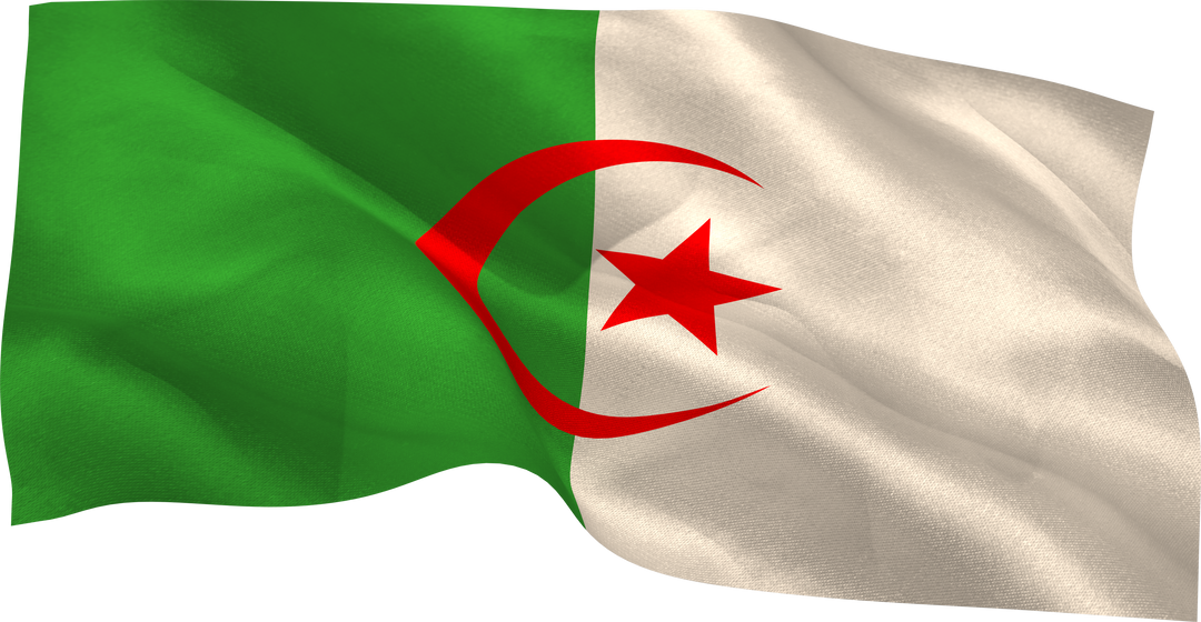 Transparent Algerian Flag Waving Symbol of National Identity - Download Free Stock Images Pikwizard.com