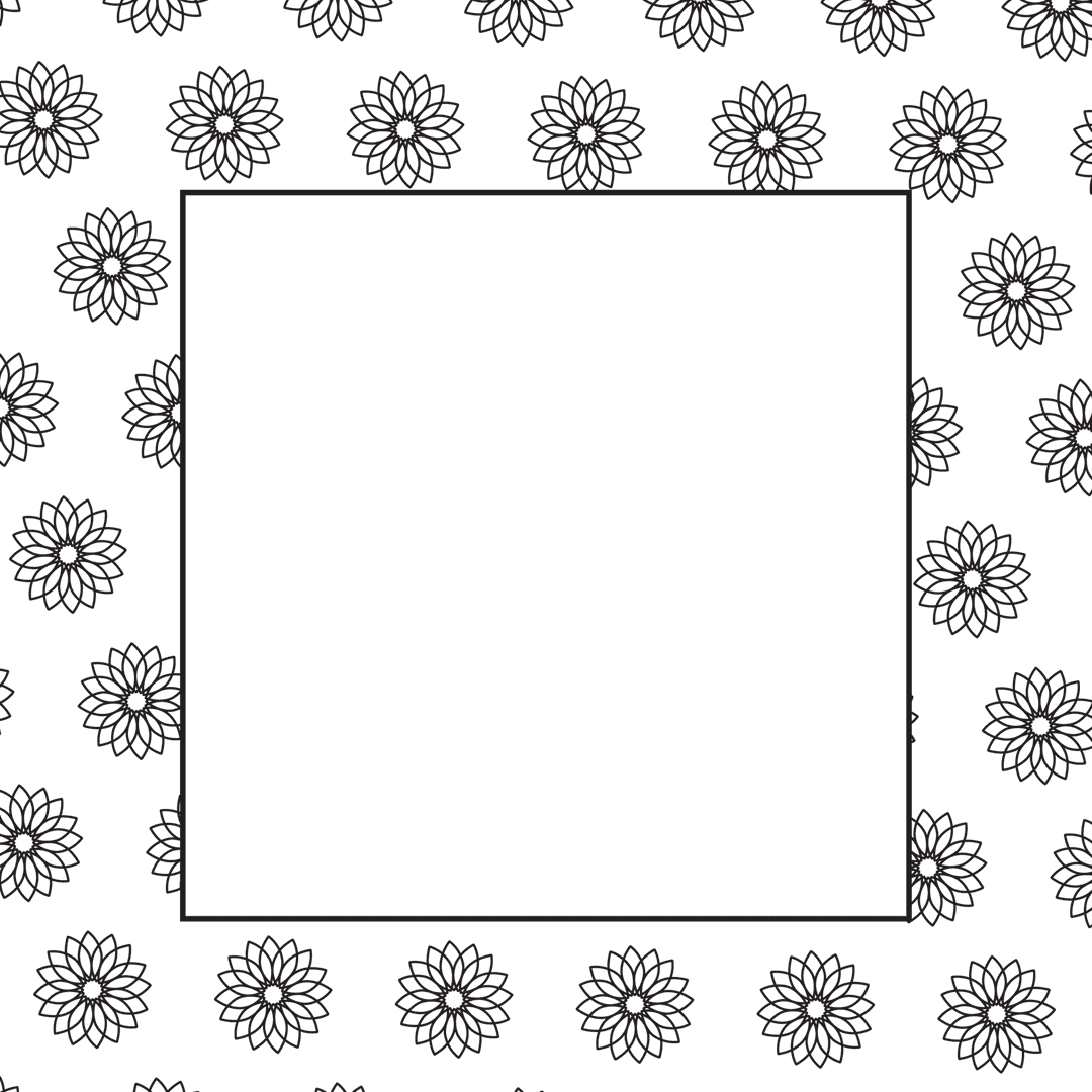 Transparent Floral Pattern with Frame and Negative Space for Copy - Download Free Stock Images Pikwizard.com