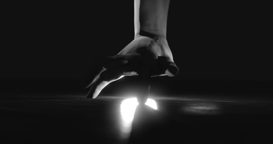 Hand Creatively Walking in a Mysterious Shadowy Atmosphere