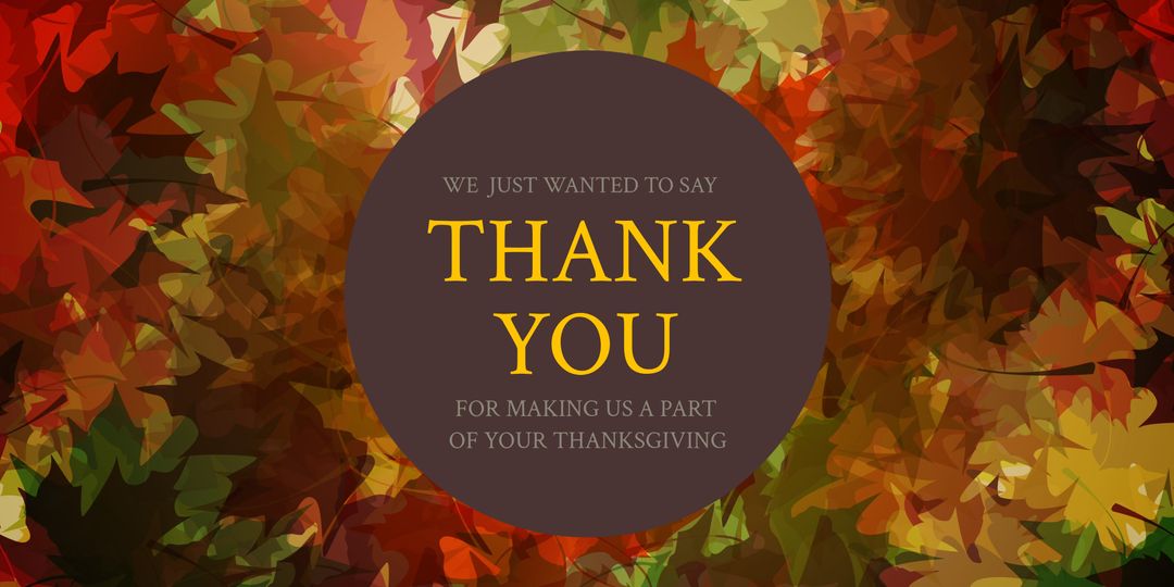 Thanksgiving Gratitude with Vibrant Autumn Leaves Design