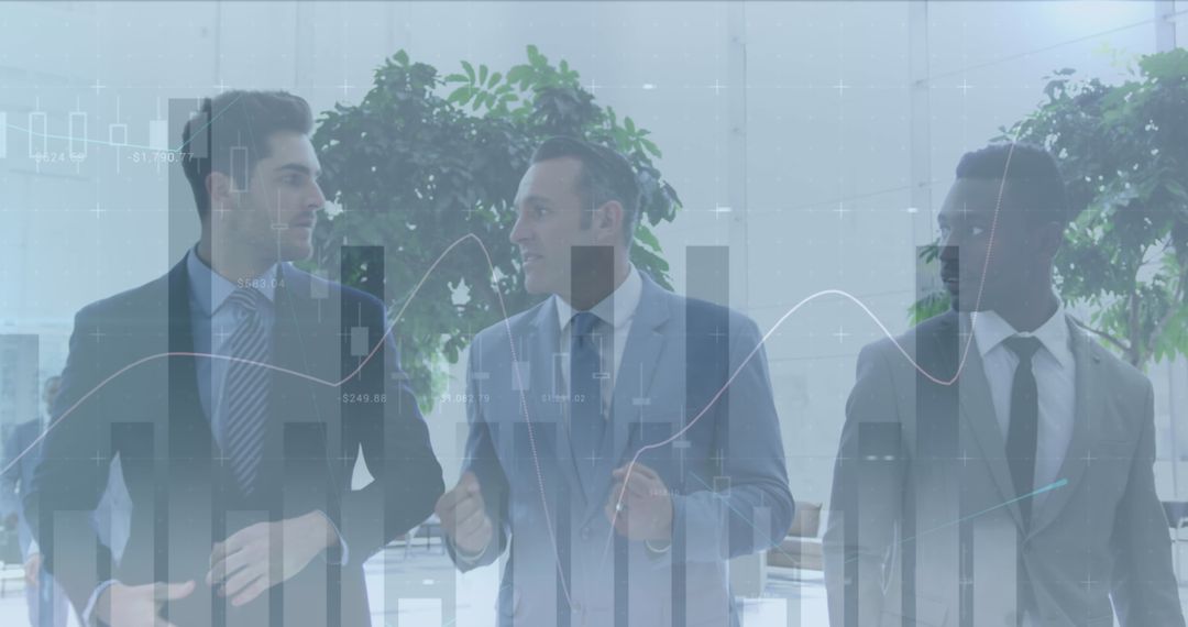 Businessmen Discussing Digital Data Analysis