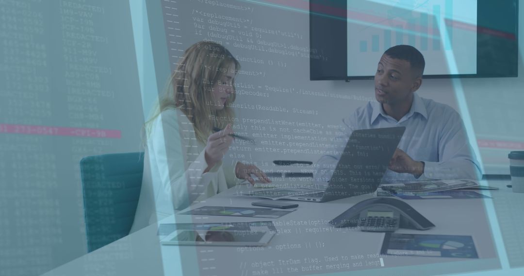 Diverse Team Analyzing Data and Technology