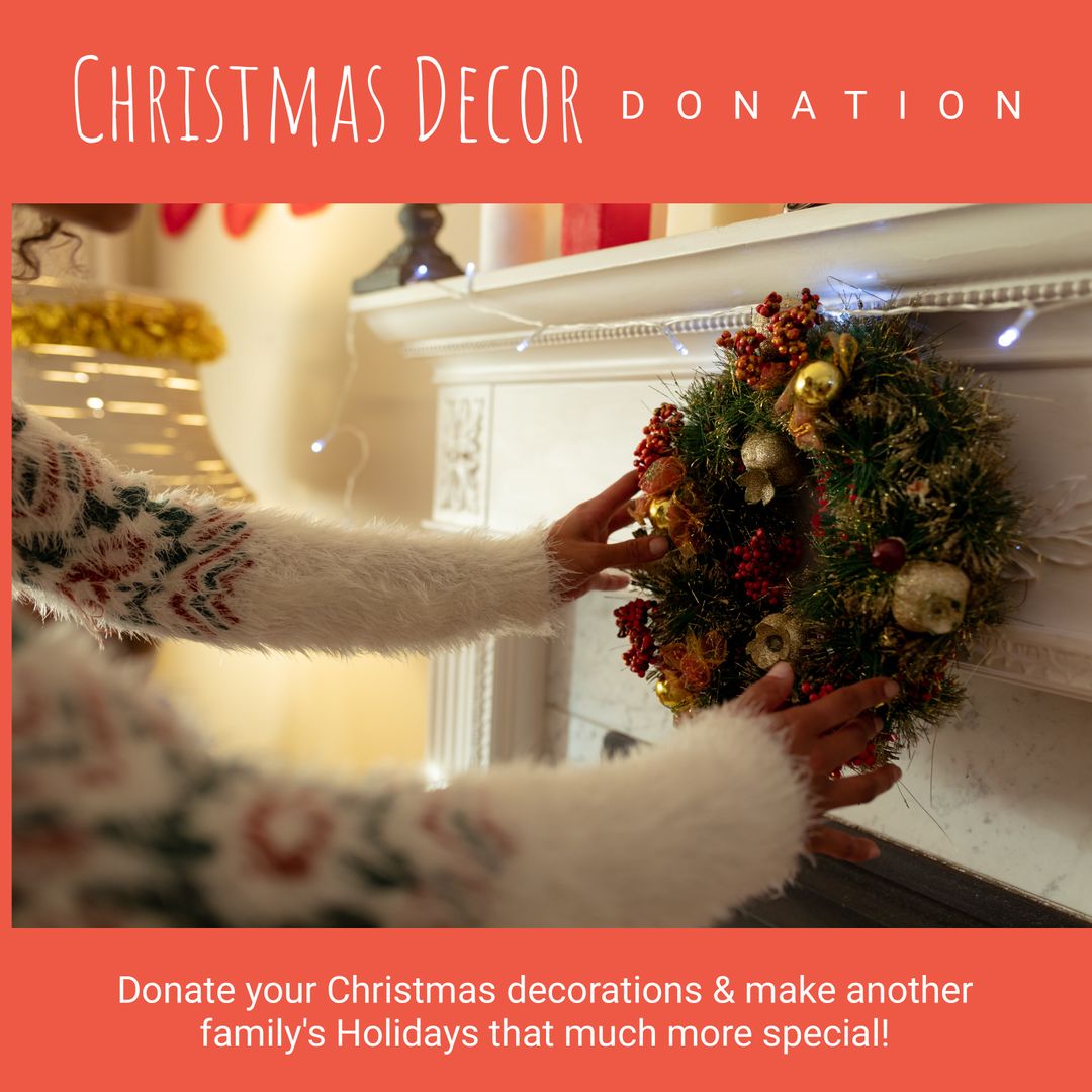 Christmas Decor Donation Campaign with Holiday Spirit
