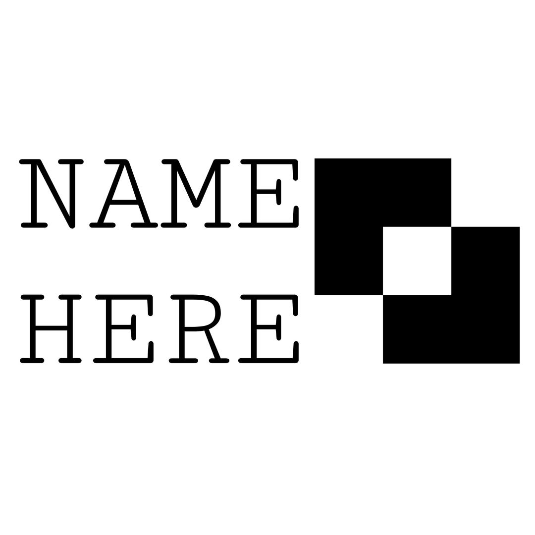 Black Square Geometric Logo Design with Text - Download Free Stock Templates Pikwizard.com