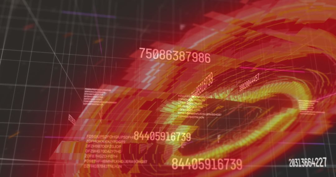 Dynamic Data Visualization with Futuristic Digital Elements