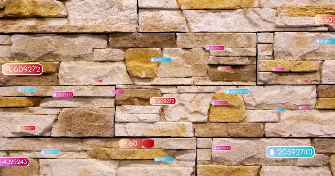 Social Media Concept on Rustic Stone Background