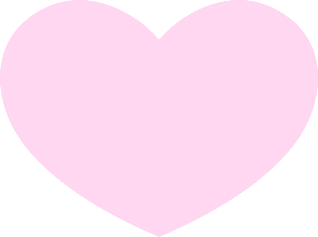 Light Pink Heart Symbol on Transparent Background for Romantic Themes