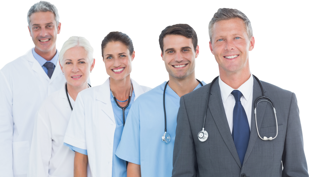 Transparent Background Portrait of Confident Medical Team in Professional Attire - Download Free Stock Images Pikwizard.com