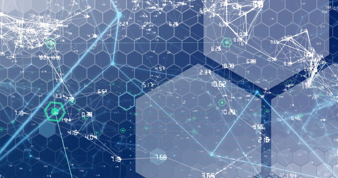 Digital Network Visualization on Hexagonal Grid