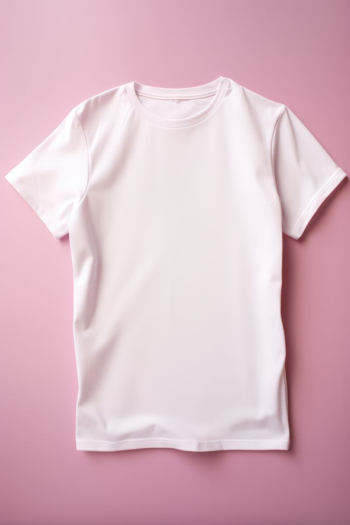 White tshirt with copy space on pink background, created using generative ai technology - Free Images, Stock Photos and Pictures on Pikwizard.com