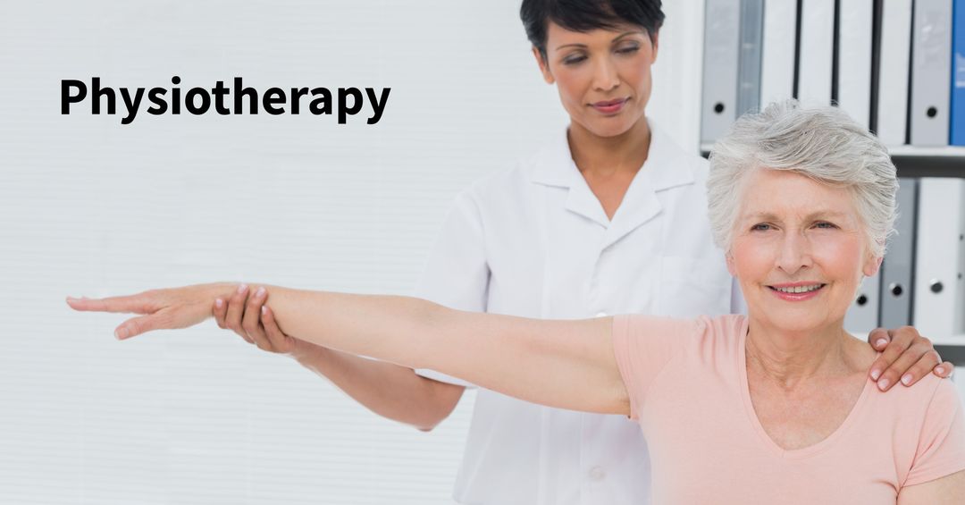 Senior woman enjoying physiotherapy with expert assistance