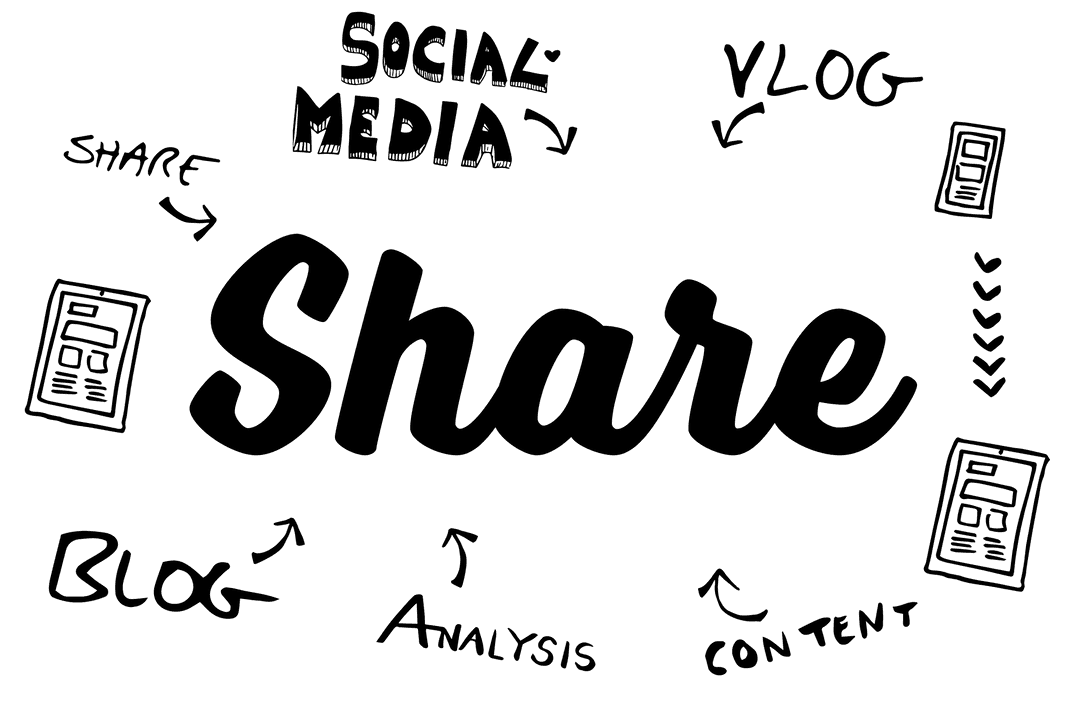 Social Media Icons on Transparent Background for Digital Sharing