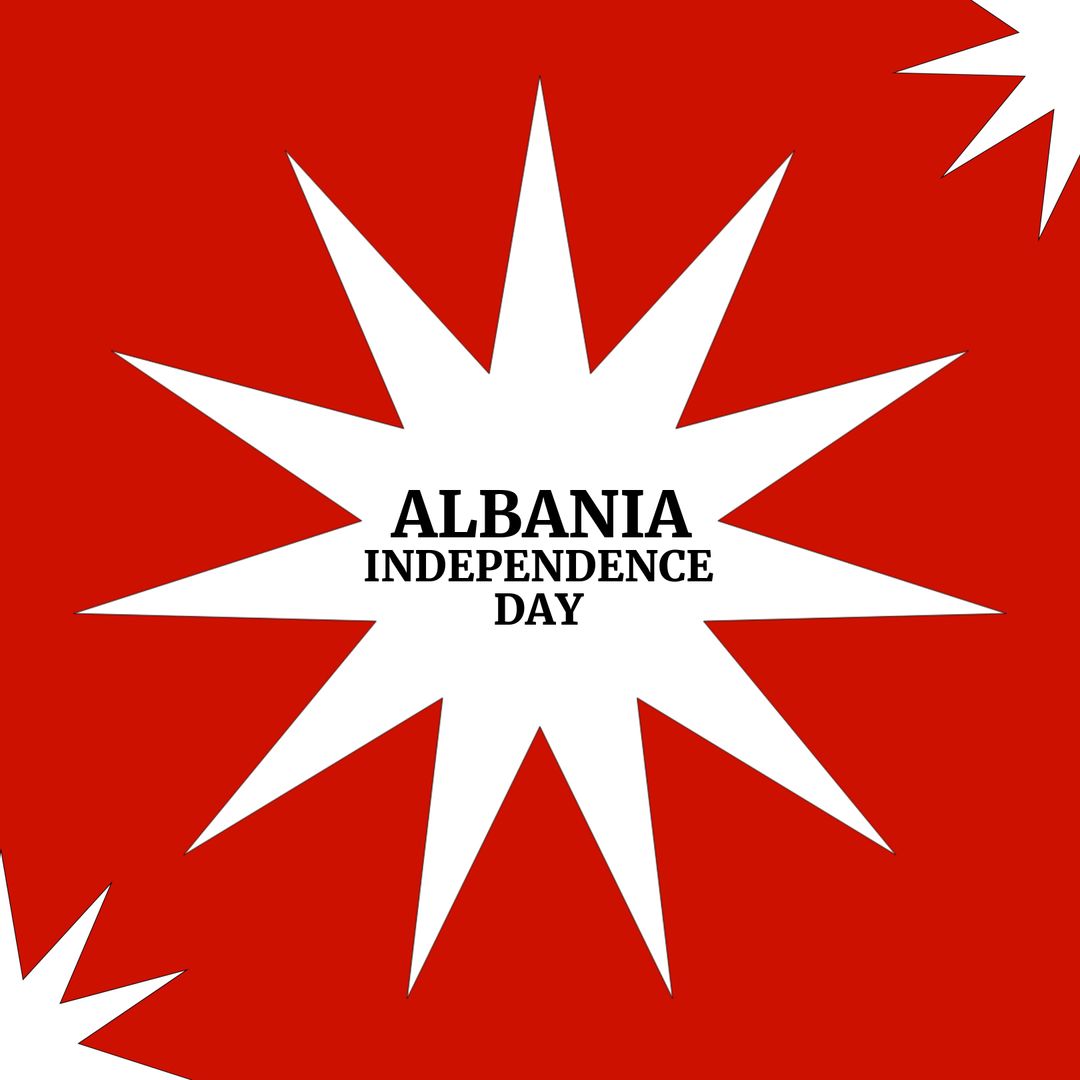 Albania Independence Day Celebration Poster Design