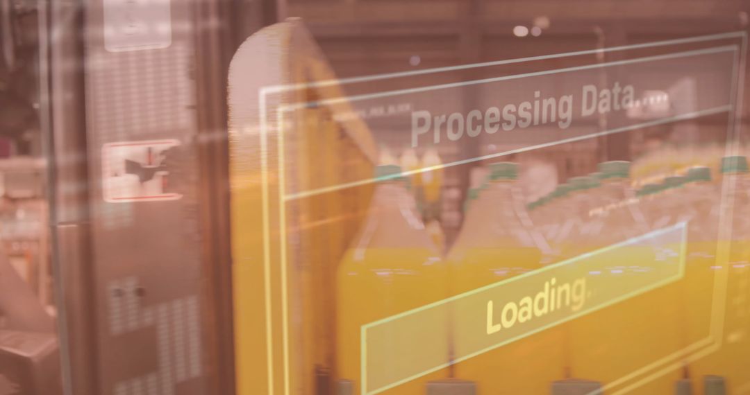 Warehouse Data Processing Technology and Logistics Concept