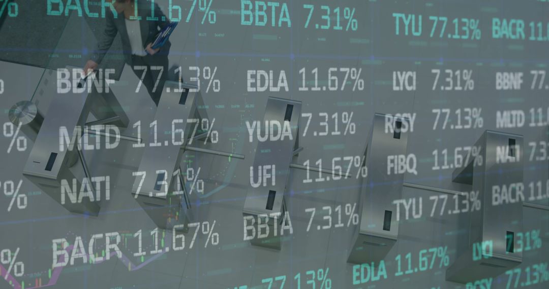 Abstract Financial Data Overlay with Business Environment