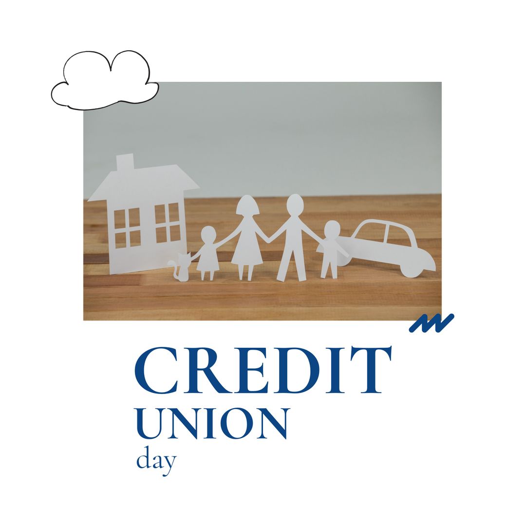 Celebrating Credit Union Day with Paper Family Cutout