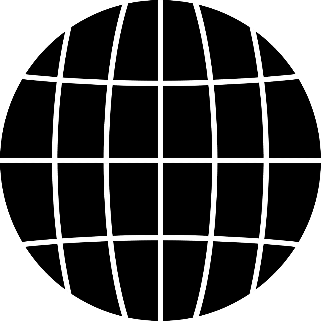 Minimalist Wireframe Globe on Transparent Background for Technology Design