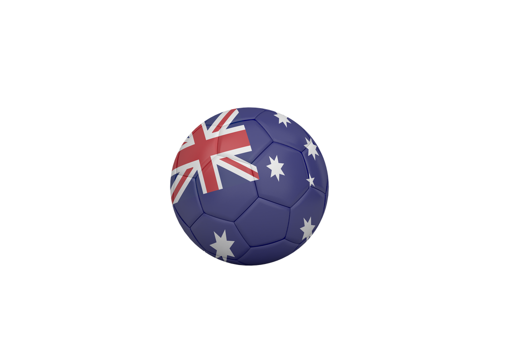 Football with Australian Flag Colors on Transparent Background - Download Free Stock Images Pikwizard.com