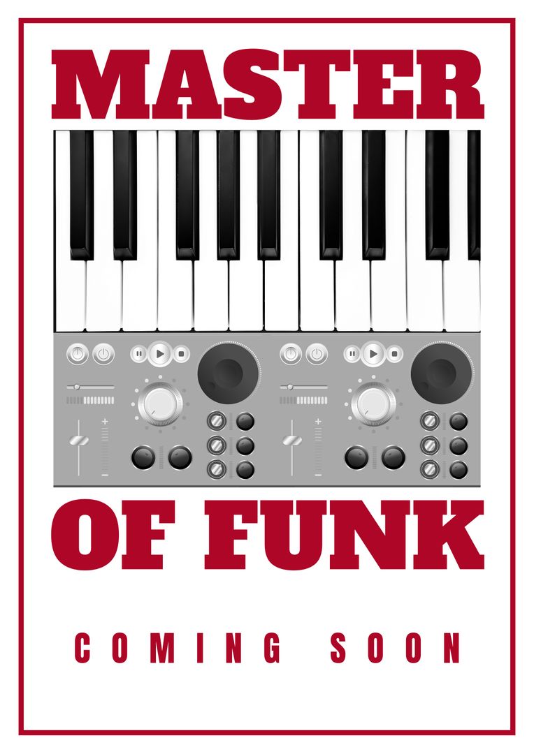 Master of Funk Music Event Promotion with Keyboard and Sampler - Download Free Stock Images Pikwizard.com
